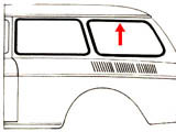 set di 2 guarnizioni vetri laterali posteriori (NON pop out )variant