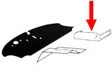 kit (2) tappeti in gomma copertura sopraelevazione sedili anteriori dx e sx 68-76