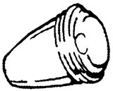 pomellino in bachelite avorio per interruttore fari -7/67