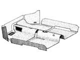 kit moquette interna nera in 7 pezzi 58-68 TMI USA