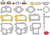kit di revisione per carburatore Solex-pierburg golf 1 e 2