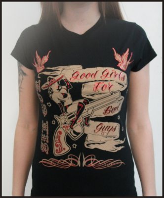 T-Shirt Donna Six Gun Good Girl