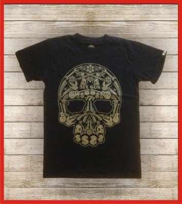 T-Shirt Uomo Six Gun Skull