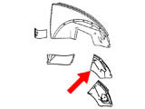supporto staffa paraurti anteriore destro ( con lamierato ) 1300 -7/67 e 1200 -7/73