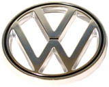 stemma rotondo VW cromato per cofano anteriore 1/63-