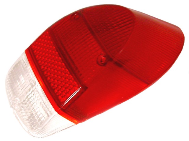 plastica fanale posteriore rossa con retro bianca  1300 8/67-7/73 e 1302 (senza marchio CE)