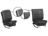 kit tappezzerie sedili (ant+ post) 58-64 TMI black nero #01 smooth leatherette senza poggiatesta