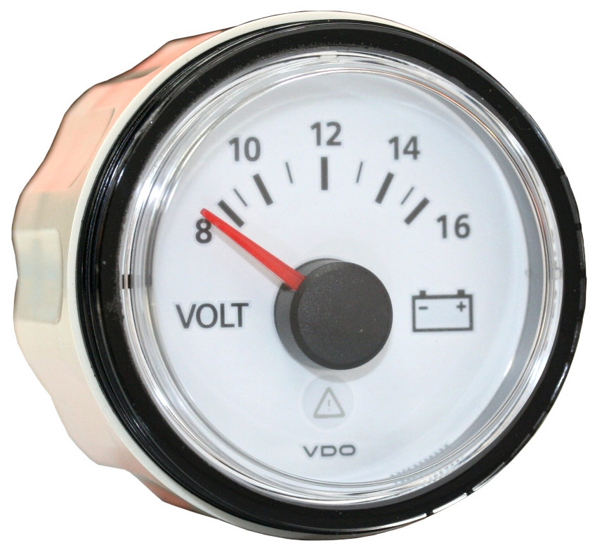 Voltmetro Analogico 12v, Voltmetro Universale per Auto, Voltmetro 12V  52mm/2in Gamma di Misurazione del Misuratore di Tensione 8-16V BX100007 :  : Auto e Moto